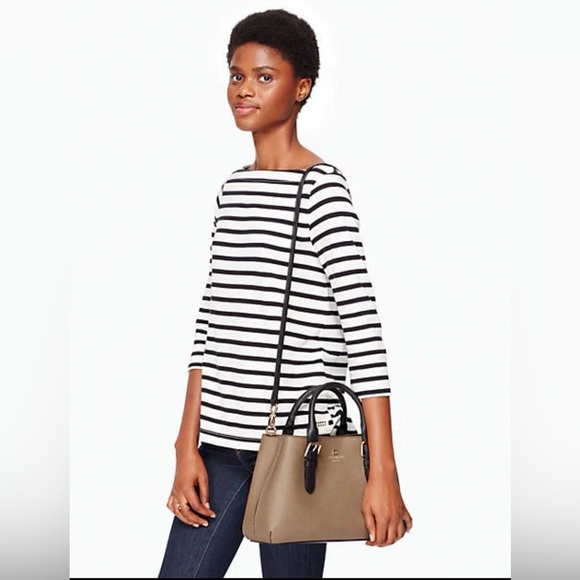 EUC-Kate Spade New York Cove Street Provence Satchel – Neutral Tan/Black - Picture 1 of 5